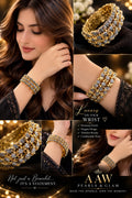 Luxury Gold-Tone Crystal Link bangles