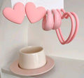 Pink Heart Earrings Set of 3 - Cute Studs, Hoops & Heart Shape Earrings*